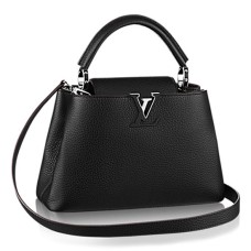 L Vuitton M42242 Capucines PM Tote Bag Taurillon Leather