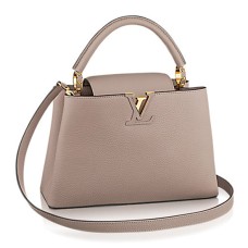 L Vuitton M42253 Capucines PM Tote Bag Taurillon Leather