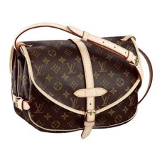 L Vuitton M42256 Saumur Crossbody Bag Monogram Canvas
