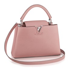 L Vuitton M42258 Capucines PM Tote Bag Taurillon Leather
