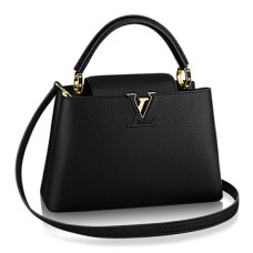 L Vuitton M42259 Capucines PM Tote Bag Taurillon Leather
