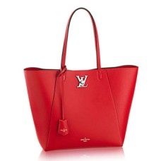 L Vuitton M42290 Lockme Cabas Shoulder Bag Taurillon Leather