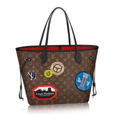 L Vuitton M42844 Neverfull MM Shoulder Bag Monogram Canvas