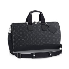 L Vuitton M43038 Keepall Voyager Duffel Bag Monogram Eclipse Canvas