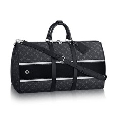 L Vuitton M43413 Keepall 45 Bandouliere Duffel Bag Monogram Eclipse Canvas L Vuitton M43413 Keepall 45 Bandouliere Duffel Bag Monogram Eclipse Canvas