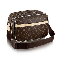 L Vuitton M45254 Reporter PM Messenger Bag Monogram Canvas
