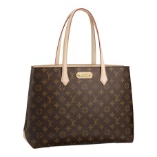 L Vuitton M45644 Wilshire MM Shoulder Bag Monogram Canvas