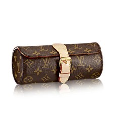L Vuitton M47530 3 Watch Case Monogram Canvas