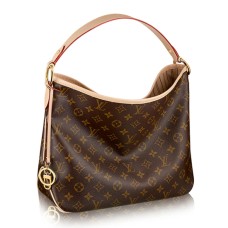 L Vuitton M50156 Delightful MM Hobo Bag Monogram Canvas