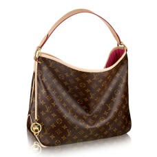 L Vuitton M50157 Delightful MM Hobo Bag Monogram Canvas