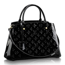 L Vuitton M50168 Montaigne MM Tote Bag Monogram Vernis