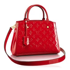 L Vuitton M50170 Montaigne BB Tote Bag Monogram Vernis