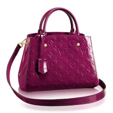 L Vuitton M50581 Montaigne BB Tote Bag Monogram Vernis