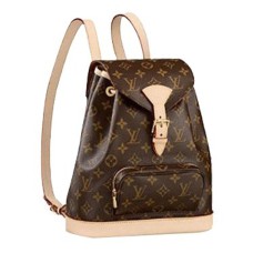 L Vuitton M51136 Montsouris MM Backpack Monogram Canvas