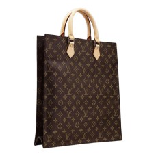 L Vuitton M51140 Sac Plat Tote Bag Monogram Canvas