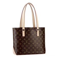 L Vuitton M51148 Cabas Piano Shoulder Bag Monogram Canvas
