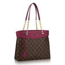 L Vuitton M51196 Pallas Shopper Shoulder Bag Monogram Canvas