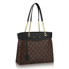 L Vuitton M51198 Pallas Shopper Shoulder Bag Monogram Canvas