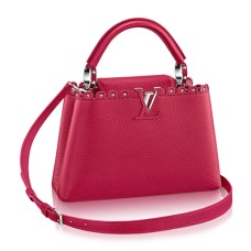 L Vuitton M54419 Capucines BB Tote Bag Taurillon Leather