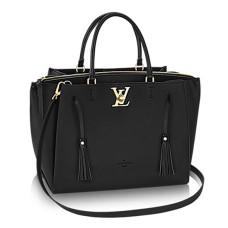 L Vuitton M54569 Lockmeto Tote Bag Soft Calf Leather