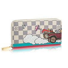 L Vuitton N61241 Zippy Wallet Evasion Damier Azur Canvas