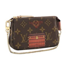 L Vuitton M60417 Mini Pochette Accessoires Trunks & Lock Monogram Canvas L Vuitton M60417 Mini Pochette Accessoires Trunks & Lock Monogram Canvas