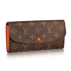 L Vuitton M60696 Emilie Wallet Monogram Canvas