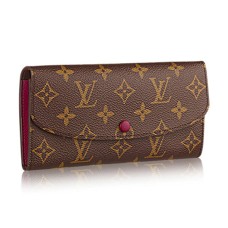 L Vuitton M60697 Emilie Wallet Monogram Canvas