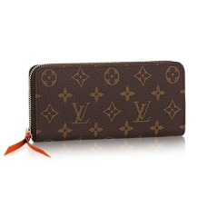 L Vuitton M60743 Clemence Wallet Monogram Canvas