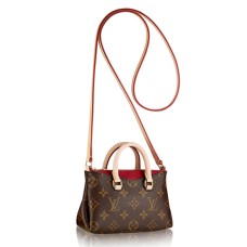L Vuitton M61254 Nano Pallas Crossbody Bag Monogram Canvas