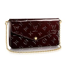 L Vuitton M61267 Pochette Felicie Chain Wallet Monogram Vernis L Vuitton M61267 Pochette Felicie Chain Wallet Monogram Vernis