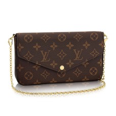 L Vuitton M61276 Pochette Felicie Chain Wallet Monogram Canvas L Vuitton M61276 Pochette Felicie Chain Wallet Monogram Canvas