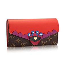 L Vuitton M61348 Sarah Wallet Totem Monogram Canvas