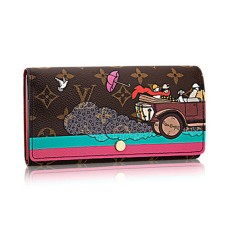 L Vuitton M61359 Sarah Wallet Evasion Monogram Canvas