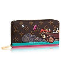 L Vuitton M61360 Zippy Wallet Evasion Monogram Canvas