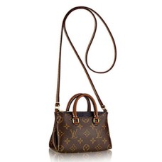 L Vuitton M61416 Nano Pallas Crossbody Bag Monogram Canvas