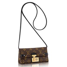 L Vuitton M61502 Triangle Chain Wallet Monogram Canvas