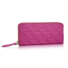 L Vuitton M61568 Clemence Wallet Monogram Empreinte Leather