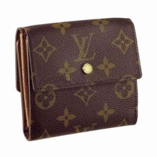 L Vuitton M61654 Elise Wallet Monogram Canvas