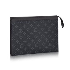 L Vuitton M61692 Pochette Voyage MM Monogram Eclipse Canvas