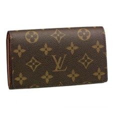 L Vuitton M61736 Tresor Wallet Monogram Canvas