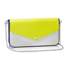 L Vuitton M61753 Pochette Felicie Chain Wallet Epi Leather