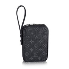 L Vuitton M61872 Box Clutch Monogram Eclipse Canvas