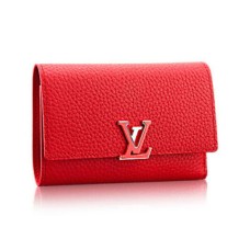 L Vuitton M62158 Capucines Compact Wallet Taurillon Leather