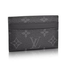 L Vuitton M62170 Porte Cartes Double Monogram Eclipse Canvas