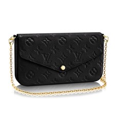 L Vuitton M64064 Pochette Felicie Chain Wallet Monogram Empreinte Leather