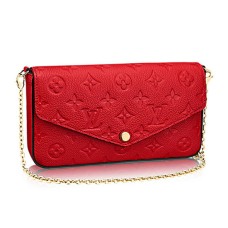 L Vuitton M64065 Pochette Felicie Chain Wallet Monogram Empreinte Leather