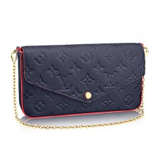 L Vuitton M64099 Pochette Felicie Chain Wallet Monogram Empreinte Leather