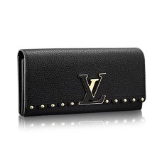 L Vuitton M64102 Capucines Wallet Taurillon Leather