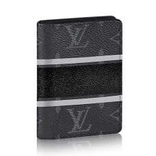 L Vuitton M64435 Pocket Organizer Monogram Eclipse Canvas L Vuitton M64435 Pocket Organizer Monogram Eclipse Canvas